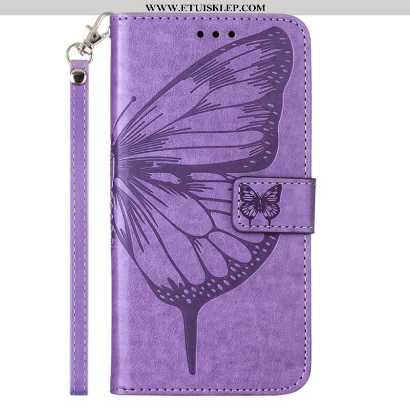 Etui Folio do Poco X5 5G Kwiatowy Motyl